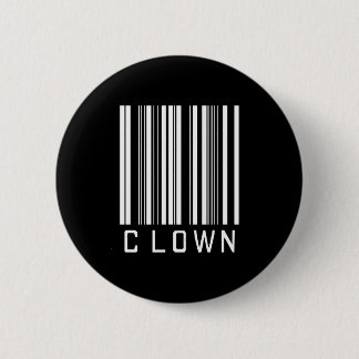 BAR CLOWN DARK PINBACK BUTTON