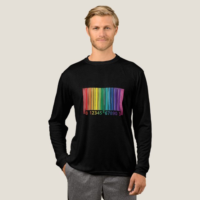 Bar Code 2nd edition Tri-Blend Shirt (Full Front)