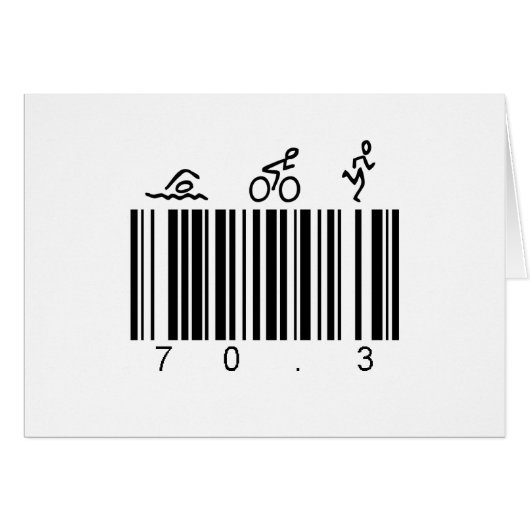 Bar code 70.3 cards (Front Horizontal)