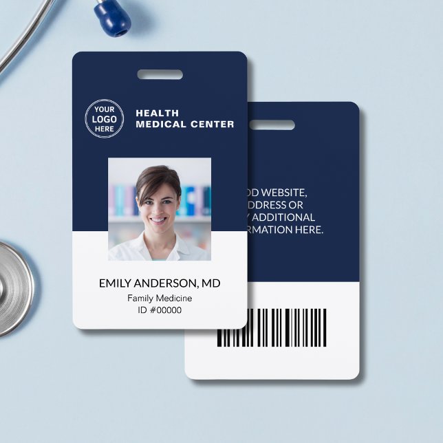 Bar Code ID Hospital Clinic Doctor Employee Badge (Bar Code ID Hospital Clinic Doctor Employee Badge)