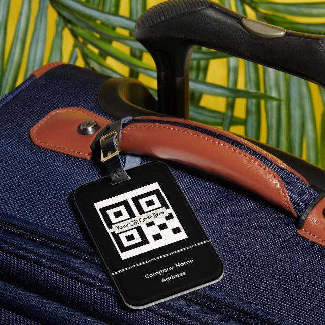 Bar Code, Logo, Name Luggage Tags (Front Insitu 1)