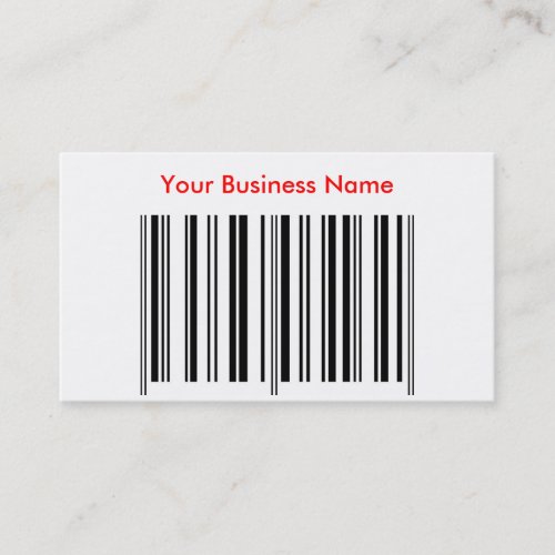 'Bar Code' Profile Card Business Cards