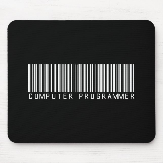 BAR COMPUTER PROGRAMMER DARK MOUSE PAD (Front)