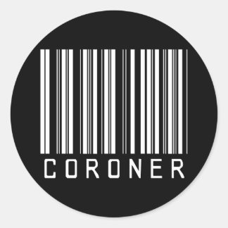 BAR CORONER DARK CLASSIC ROUND STICKER