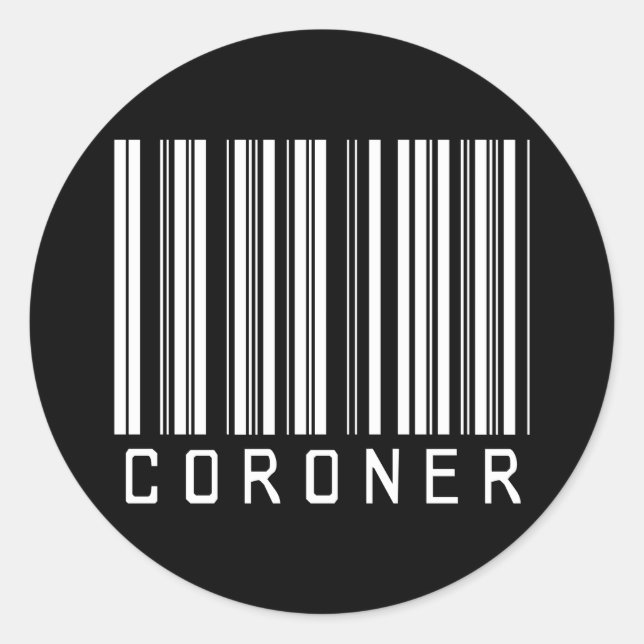 BAR CORONER DARK CLASSIC ROUND STICKER (Front)