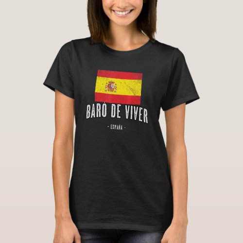 Bar De Viver Spain Es Flag City   Bandera Ropa   T_Shirt
