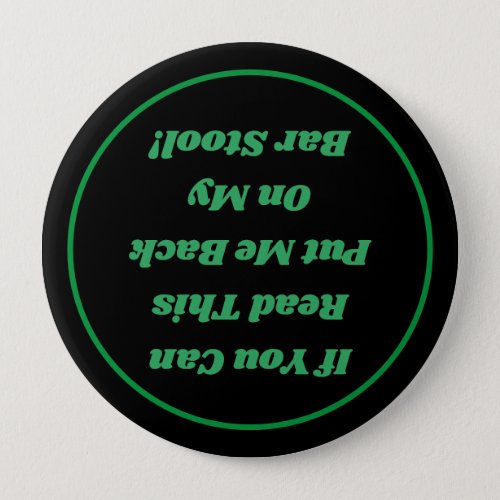 Bar Drinking Humor Button