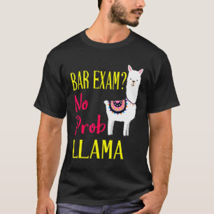 Bar Exam Passing The Passed No Prob Llama Lawyer L T-Shirt
