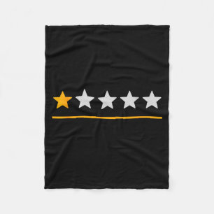 Bar Exam Survivor Funny 1 Star Very Bad Would Not Fleece Blanket