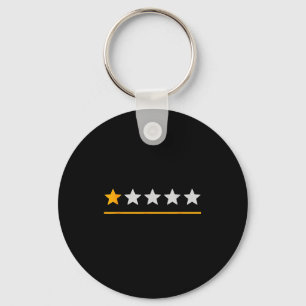 Bar Exam Survivor Funny 1 Star Very Bad Would Not Keychain