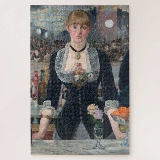 Bar Folies-Bergere Manet Impressionist Painting Jigsaw Puzzle (Vertical)