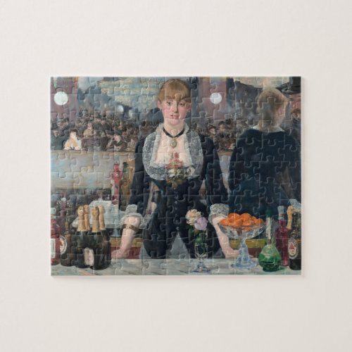 Bar Folies_Bergere Manet Impressionist Painting Jigsaw Puzzle