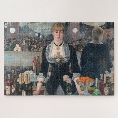 Bar Folies_Bergere Manet Impressionist Painting Jigsaw Puzzle