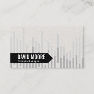 Bar Graph   Arrow Business Card