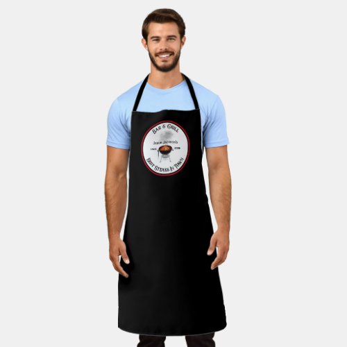 Bar  Grill Best Steaks In Town Bar  Grill  Apron