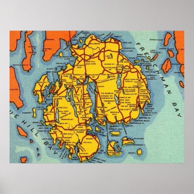 Bar Harbor - Acadia Park Poster (Front)