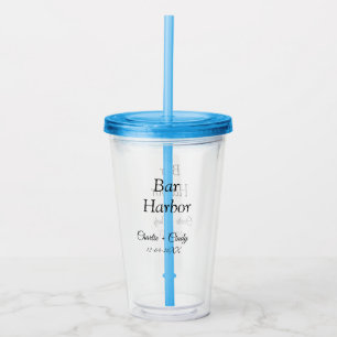 Bar Harbor bachelorette party bridesmaid wedding a Acrylic Tumbler