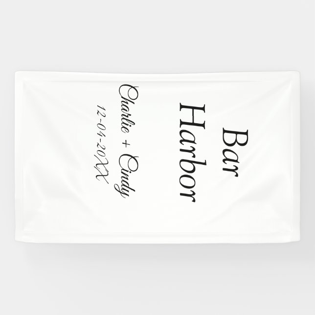 Bar Harbor bachelorette party bridesmaid wedding a Banner (Horizontal)