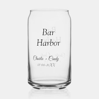Bar Harbor bachelorette party bridesmaid wedding a Can Glass