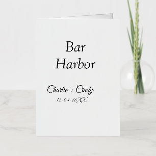 Bar Harbor bachelorette party bridesmaid wedding a Foil Greeting Card