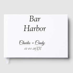 Bar Harbor bachelorette party bridesmaid wedding a Foil Guest Book