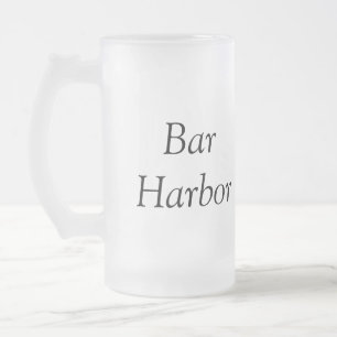 Bar Harbor bachelorette party bridesmaid wedding a Frosted Glass Beer Mug