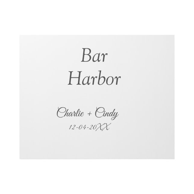 Bar Harbor bachelorette party bridesmaid wedding a Gallery Wrap (Front)