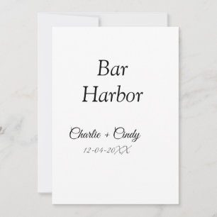 Bar Harbor bachelorette party bridesmaid wedding a Invitation