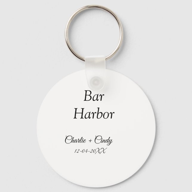 Bar Harbor bachelorette party bridesmaid wedding a Keychain (Front)