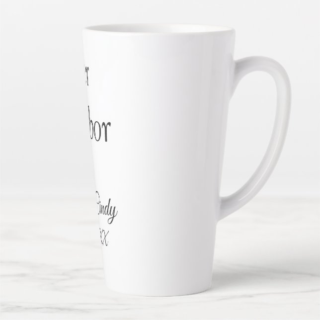 Bar Harbor bachelorette party bridesmaid wedding a Latte Mug (Right)