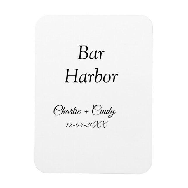 Bar Harbor bachelorette party bridesmaid wedding a Magnet (Vertical)