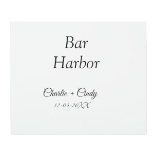 Bar Harbor bachelorette party bridesmaid wedding a Metal Print