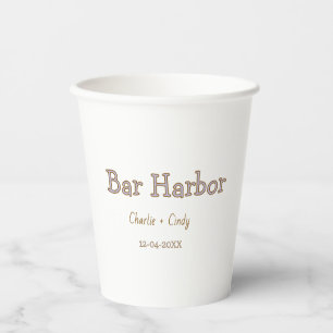 Bar Harbor bachelorette party bridesmaid wedding a Paper Cups