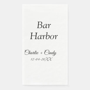 Bar Harbor bachelorette party bridesmaid wedding a Paper Guest Towels