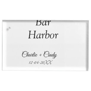Bar Harbor bachelorette party bridesmaid wedding a Place Card Holder