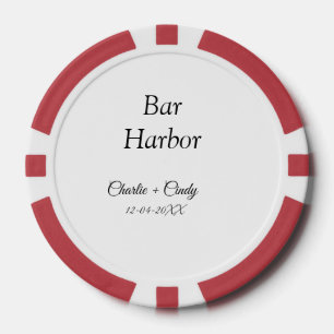 Bar Harbor bachelorette party bridesmaid wedding a Poker Chips
