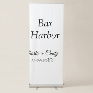Bar Harbor bachelorette party bridesmaid wedding a Retractable Banner