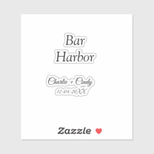 Bar Harbor bachelorette party bridesmaid wedding a Sticker