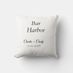 Bar Harbor bachelorette party bridesmaid wedding a Throw Pillow
