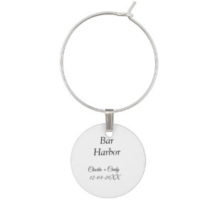 Bar Harbor bachelorette party bridesmaid wedding a Wine Charm