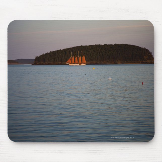 Bar Harbor, Maine at sunset Mouse Pad (Front)