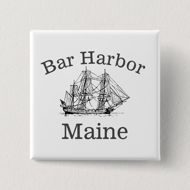 Bar Harbor Maine Button (Front)