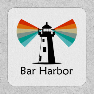 Bar Harbor Maine Lighthouse Rainbow Patch