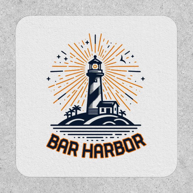 Bar Harbor Maine Lighthouse Sunrise Patch (Front)
