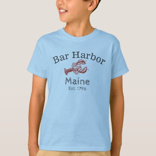 Bar Harbor Maine Lobster Tee boys T_Shirt