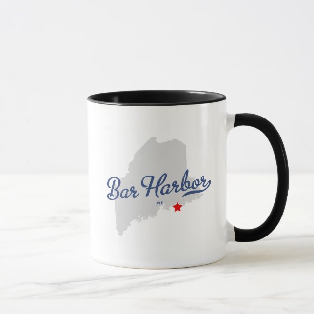 Bar Harbor Maine ME Shirt Mug (Right)