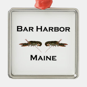 Bar Harbor Maine Metal Ornament