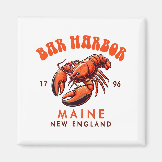 Bar Harbor Maine New England Travel Funny Bar Harb Magnet (Front)