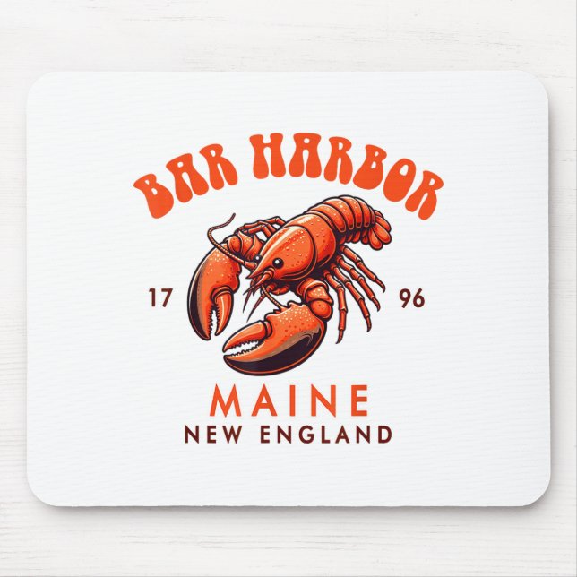 Bar Harbor Maine New England Travel Funny Bar Harb Mouse Pad (Front)