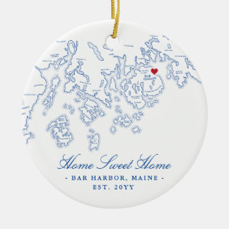 Bar Harbor Maine Ornament - Home Sweet Home